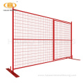 Red Canada Temporary Fence with Small Gate